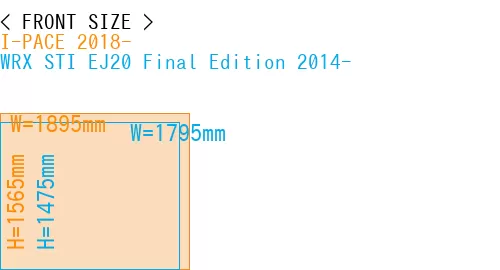 #I-PACE 2018- + WRX STI EJ20 Final Edition 2014-